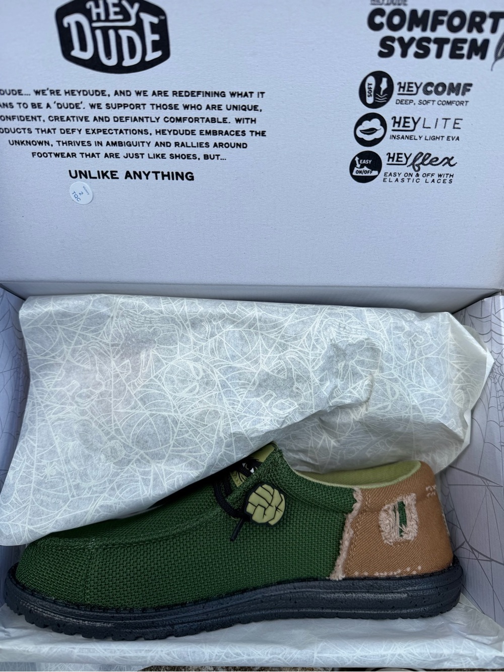 Hey Dude Men’s Green & Tan Wally Slip-On